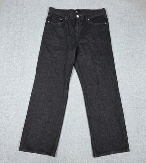 H&M Mens 36x31 Black Relaxed Fit Jeans